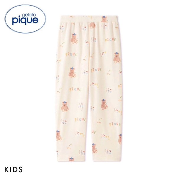 ジェラートピケ キッズアンドベイビー キッズ ドローイングベア柄ロングパンツ ジェラピケ gelato pique Kids＆Baby KIDS