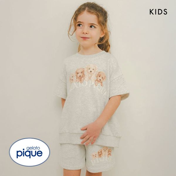 ジェラートピケ キッズアンドベイビー キッズ トイプードル裏毛プルオーバー＆ショートパンツ ジェラピケ gelato pique Kids＆Baby KIDS