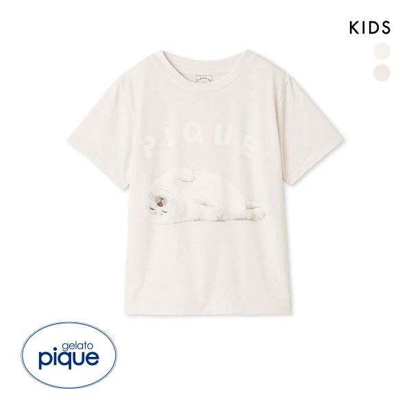 ジェラートピケ キッズアンドベイビー キッズ 接触冷感 あざらしワンポイントTシャツ ジェラピケ gelato pique Kids＆Baby KIDS