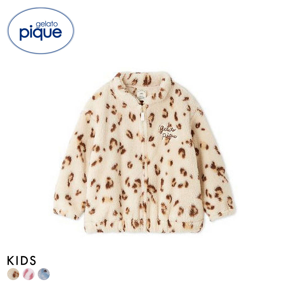 ジェラートピケ キッズアンドベイビー キッズ フリースブルゾン ジェラピケ ルームウェア gelato pique Kids＆Baby KIDS(BE-ベージュ-90)