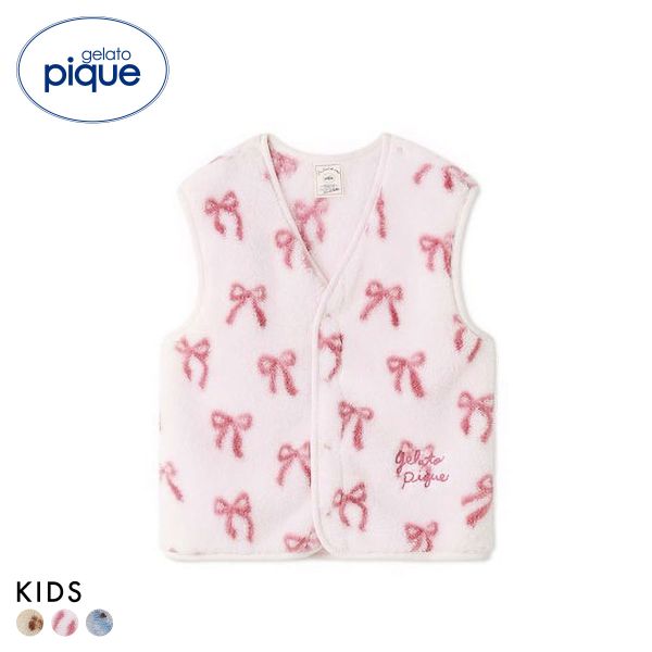 ジェラートピケ キッズアンドベイビー キッズ フリースベスト ジェラピケ ルームウェア gelato pique Kids＆Baby KIDS