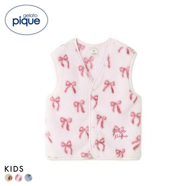 ジェラートピケ キッズアンドベイビー キッズ フリースベスト ジェラピケ ルームウェア gelato pique Kids＆Baby KIDS
