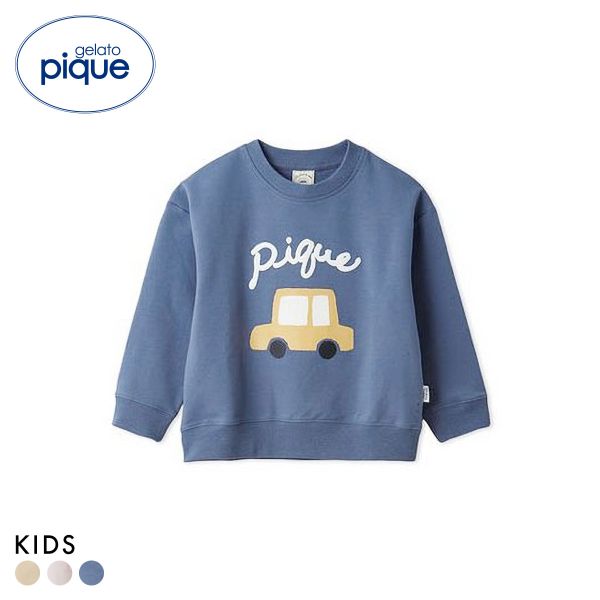 ジェラートピケ キッズアンドベイビー キッズ 裏毛ワンポイントプルオーバー ジェラピケ gelato pique Kids＆Baby KIDS