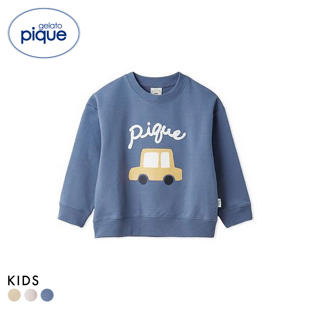 ジェラートピケ キッズアンドベイビー キッズ 裏毛ワンポイントプルオーバー ジェラピケ gelato pique Kids＆Baby KIDS(NV-ネイビー-90)