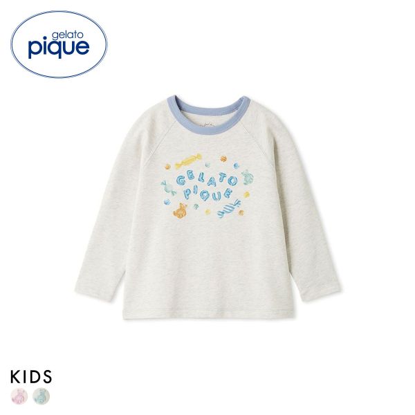 ジェラートピケ キッズアンドベイビー キッズ キャンディワンポイントロンT ジェラピケ ルームウェア パジャマ gelato pique Kids＆Baby KIDS