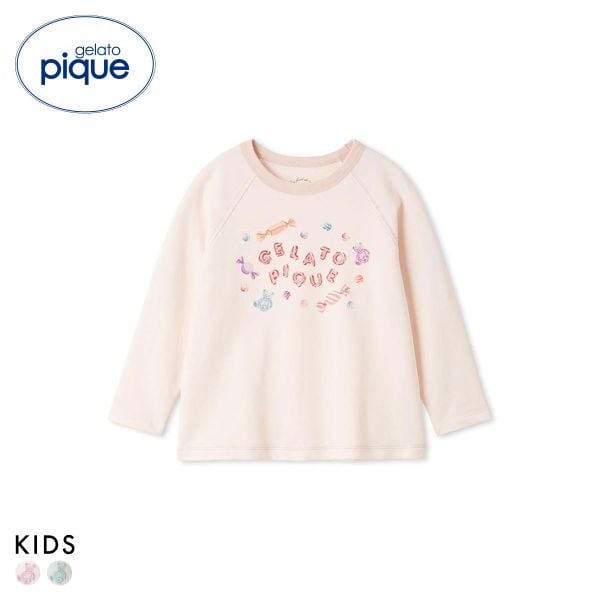 ジェラートピケ キッズアンドベイビー キッズ キャンディワンポイントロンT ジェラピケ ルームウェア パジャマ gelato pique Kids＆Baby KIDS