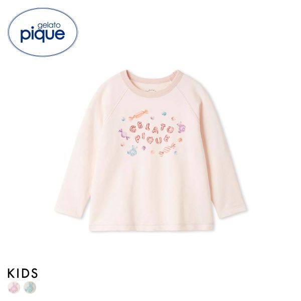 ジェラートピケ キッズアンドベイビー キッズ キャンディワンポイントロンT ジェラピケ ルームウェア パジャマ gelato pique Kids＆Baby KIDS