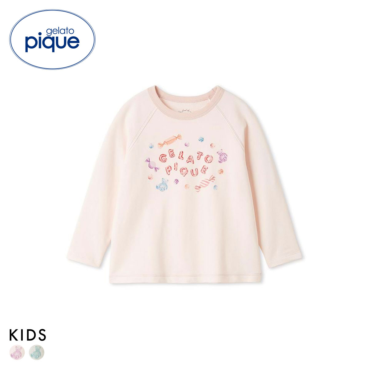 ジェラートピケ キッズアンドベイビー キッズ キャンディワンポイントロンT ジェラピケ ルームウェア パジャマ gelato pique Kids＆Baby KIDS