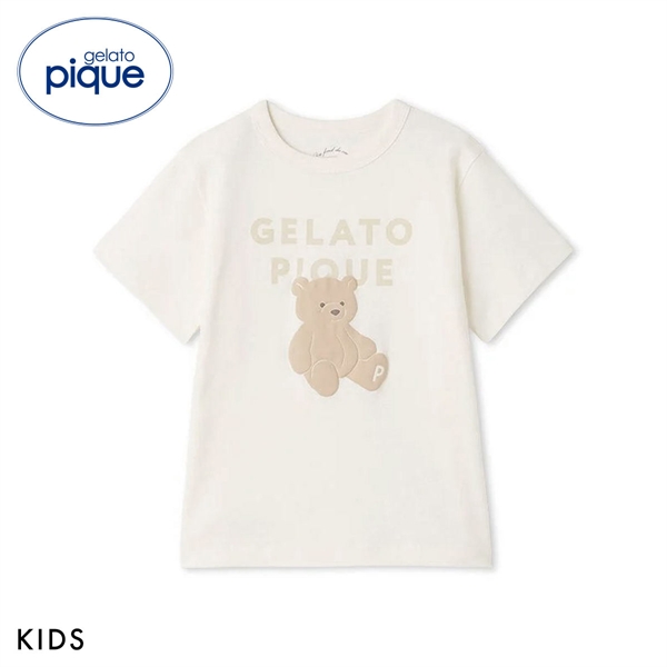 ジェラートピケ キッズアンドベイビー キッズ ぬいぐるみワンポイントTシャツ ジェラピケ ルームウェア gelato pique Kids＆Baby KIDS