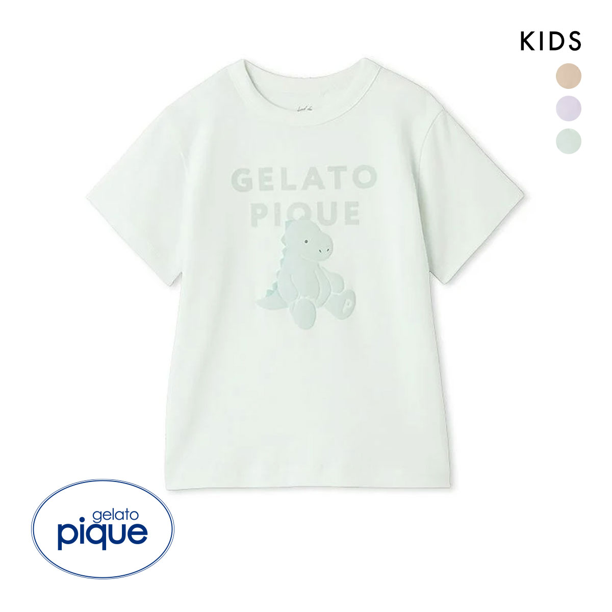 ジェラートピケ キッズアンドベイビー キッズ ぬいぐるみワンポイントTシャツ ジェラピケ ルームウェア gelato pique Kids＆Baby KIDS(MI-ミント-90)