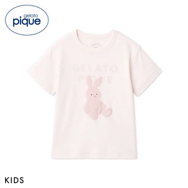 ジェラートピケ キッズアンドベイビー キッズ ぬいぐるみワンポイントTシャツ ジェラピケ ルームウェア gelato pique Kids＆Baby KIDS