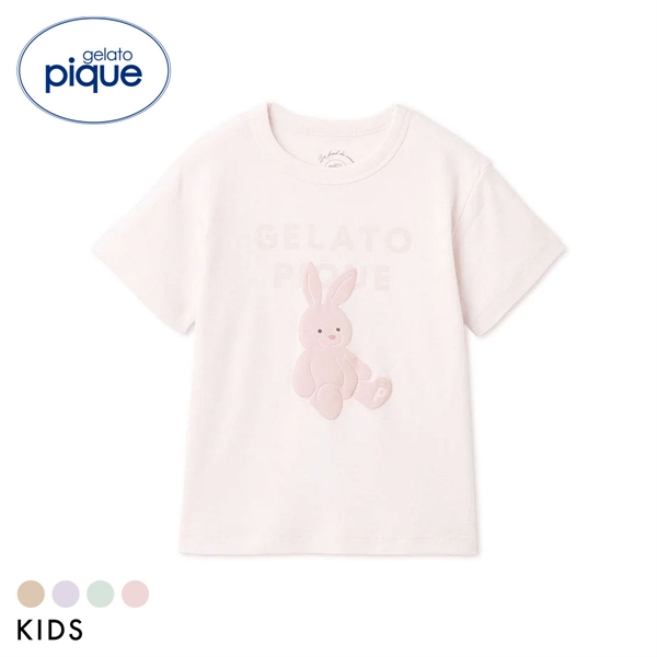 ジェラートピケ キッズアンドベイビー キッズ ぬいぐるみワンポイントTシャツ ジェラピケ ルームウェア gelato pique Kids＆Baby KIDS