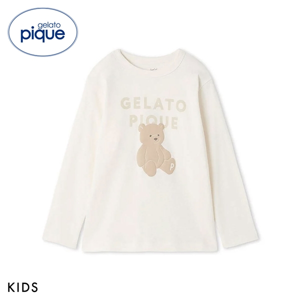 ジェラートピケ キッズアンドベイビー キッズ ぬいぐるみワンポイントロンT ジェラピケ ルームウェア パジャマ gelato pique Kids＆Baby KIDS