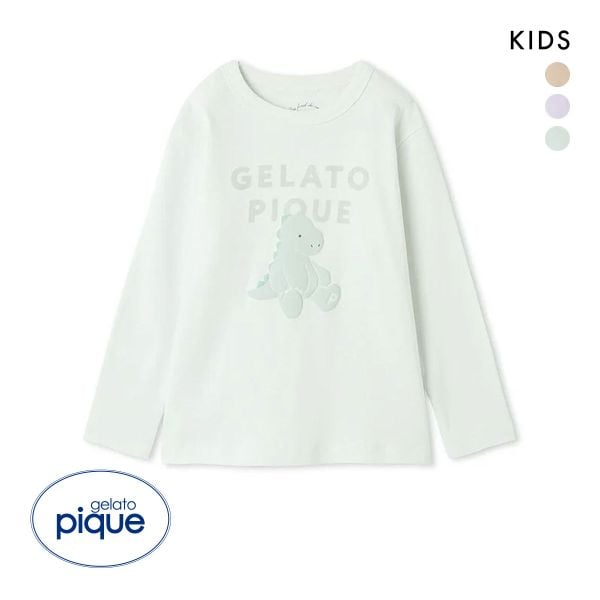 ジェラートピケ キッズアンドベイビー キッズ ぬいぐるみワンポイントロンT ジェラピケ ルームウェア パジャマ gelato pique Kids＆Baby KIDS
