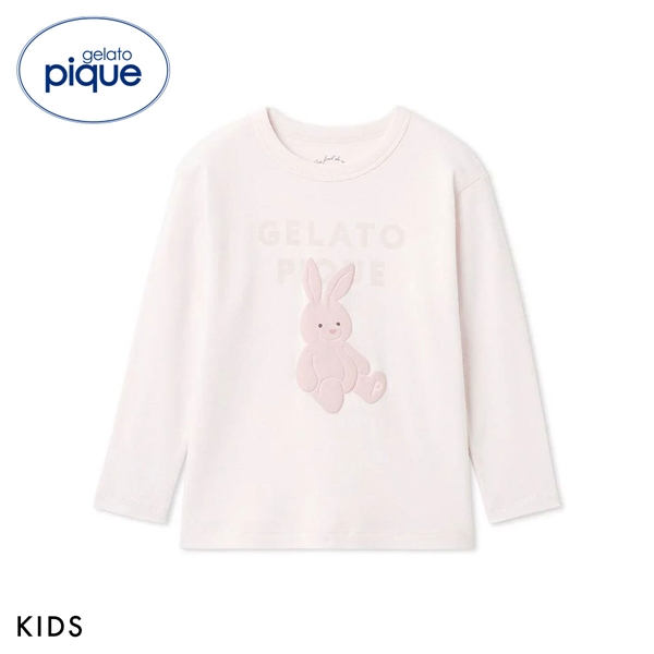 ジェラートピケ キッズアンドベイビー キッズ ぬいぐるみワンポイントロンT ジェラピケ ルームウェア パジャマ gelato pique Kids＆Baby KIDS