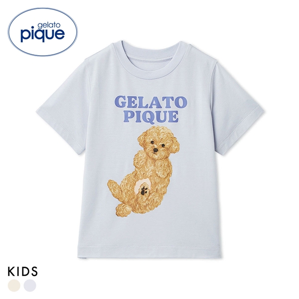 ジェラートピケ キッズアンドベイビー キッズ ドッグワンポイントTシャツ パジャマ ルームウェア gelato pique Kids＆Baby KIDS