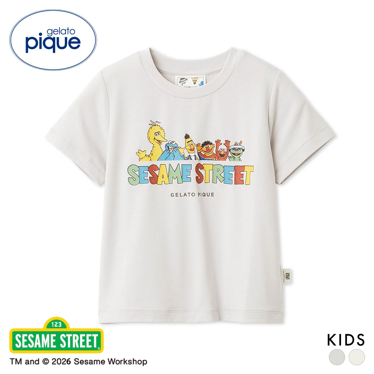 ジェラートピケ キッズアンドベイビー キッズ SESAME STREET ワンポイントTシャツ セサミストリート ジェラピケ gelato pique KIDS