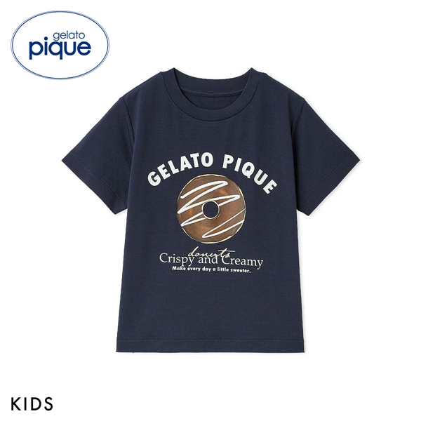 ジェラートピケ キッズアンドベイビー キッズ ドーナツワンポイントプリントTシャツ ジェラピケ ルームウェア gelato pique Kids＆Baby KIDS