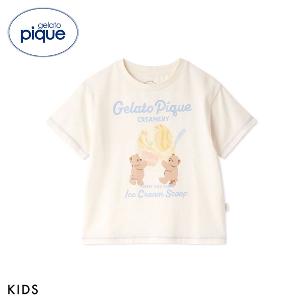 ジェラートピケ キッズアンドベイビー キッズ アイスクリームベアワンポイントTシャツ ジェラピケ gelato pique Kids＆Baby KIDS
