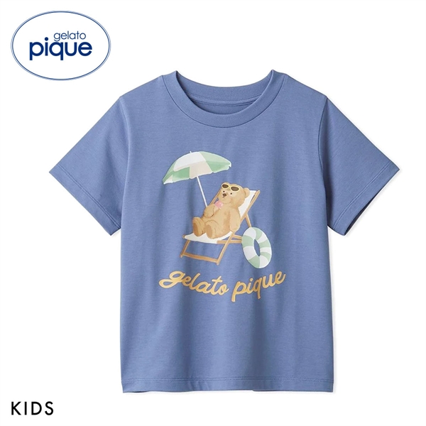 ジェラートピケ キッズアンドベイビー キッズ サマーベアワンポイントTシャツ ジェラピケ ルームウェア gelato pique Kids＆Baby KIDS