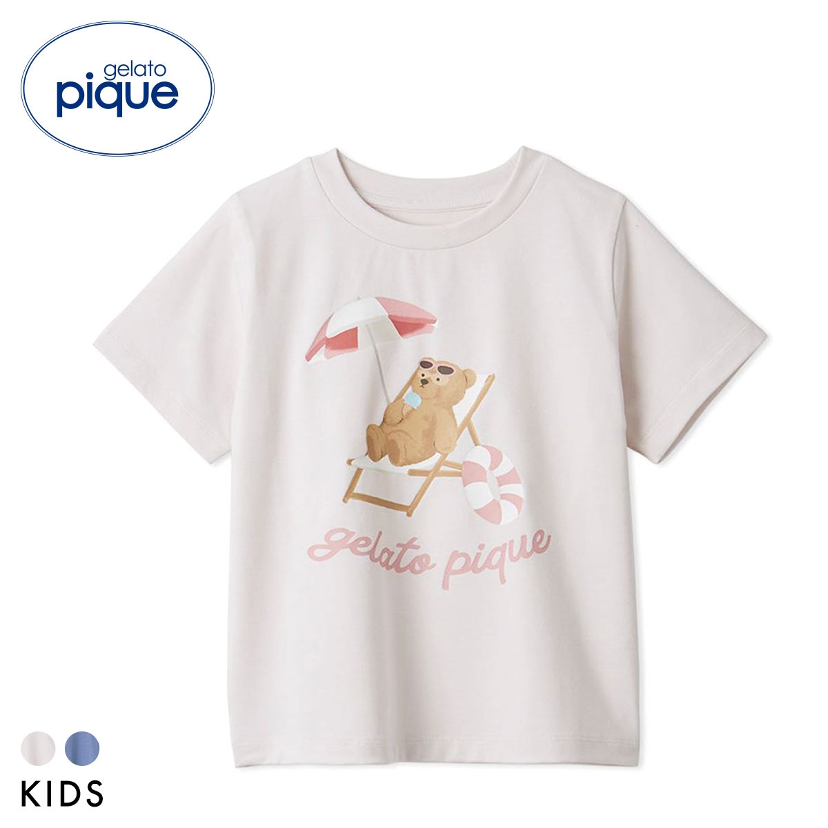 ジェラートピケ キッズアンドベイビー キッズ サマーベアワンポイントTシャツ ジェラピケ ルームウェア gelato pique Kids＆Baby KIDS