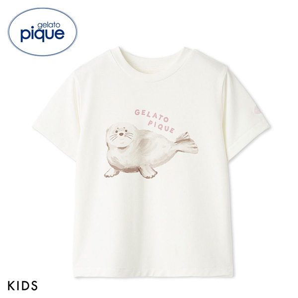 ジェラートピケ キッズアンドベイビー キッズ 接触冷感 シーアニマル柄ワンポイントTシャツ ジェラピケ gelato pique Kids＆Baby KIDS