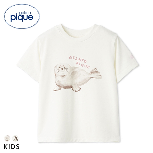 ジェラートピケ キッズアンドベイビー キッズ 接触冷感 シーアニマル柄ワンポイントTシャツ ジェラピケ gelato pique Kids＆Baby KIDS