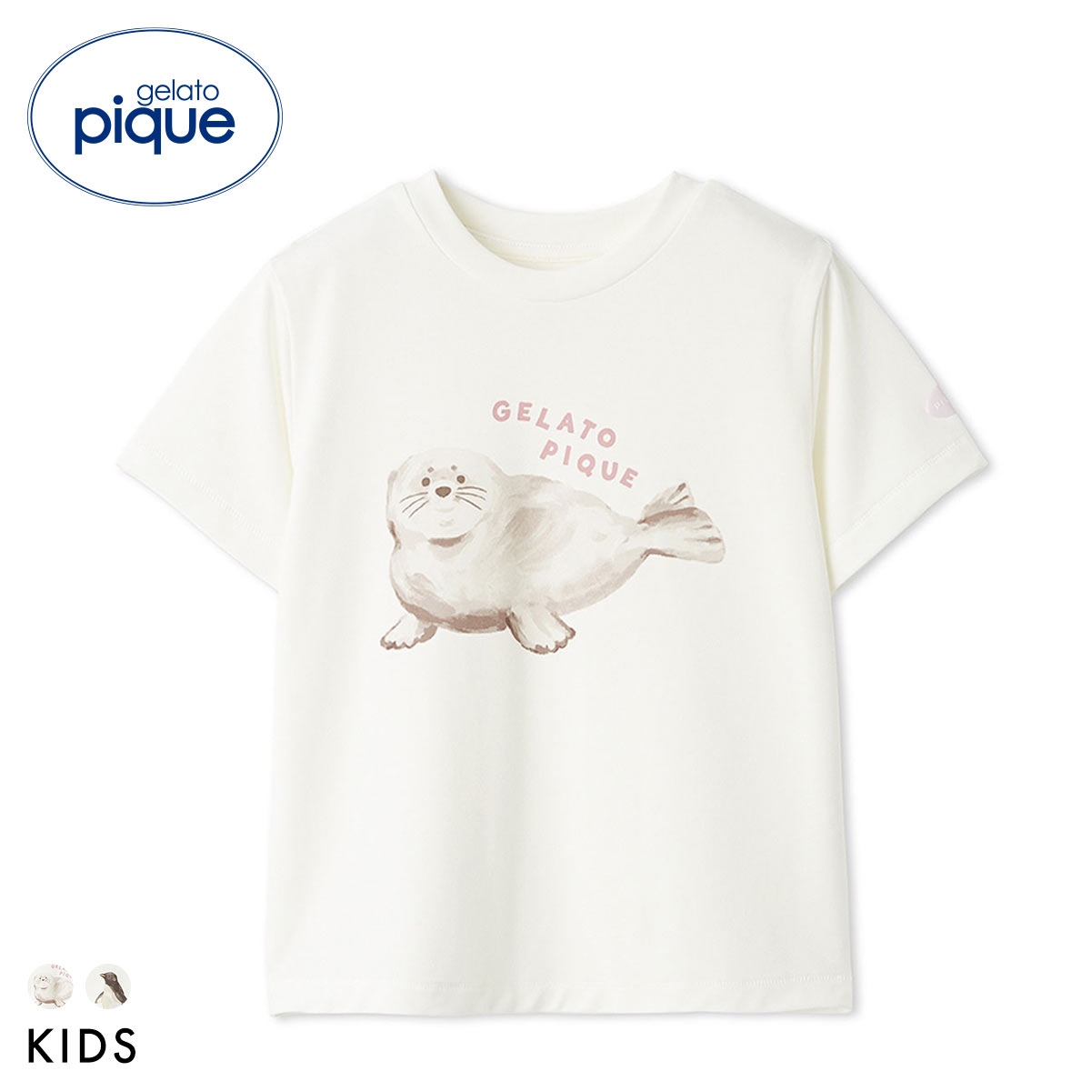 ジェラートピケ キッズアンドベイビー キッズ 接触冷感 シーアニマル柄ワンポイントTシャツ ジェラピケ gelato pique Kids＆Baby KIDS