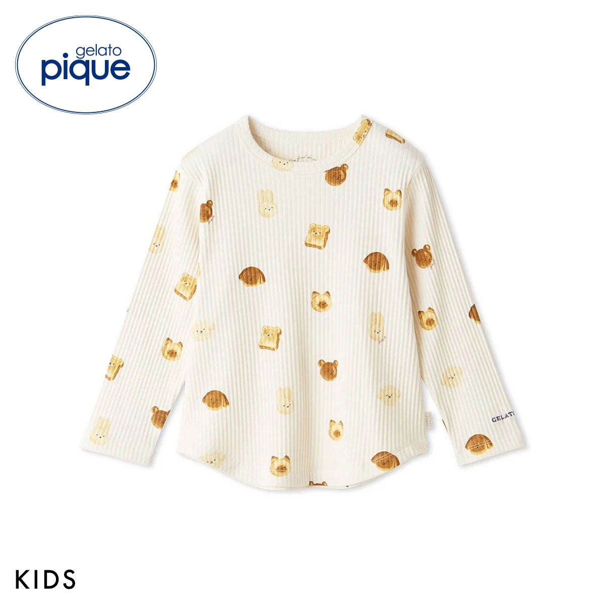 ジェラートピケ キッズアンドベイビー キッズ アニマルブレッド柄ロンT パジャマ ルームウェア gelato pique Kids＆Baby KIDS