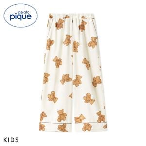 ジェラートピケ キッズアンドベイビー キッズ HOLIDAY KIDS ベア柄ネルロングパンツ ジェラピケ gelato pique Kids＆Baby