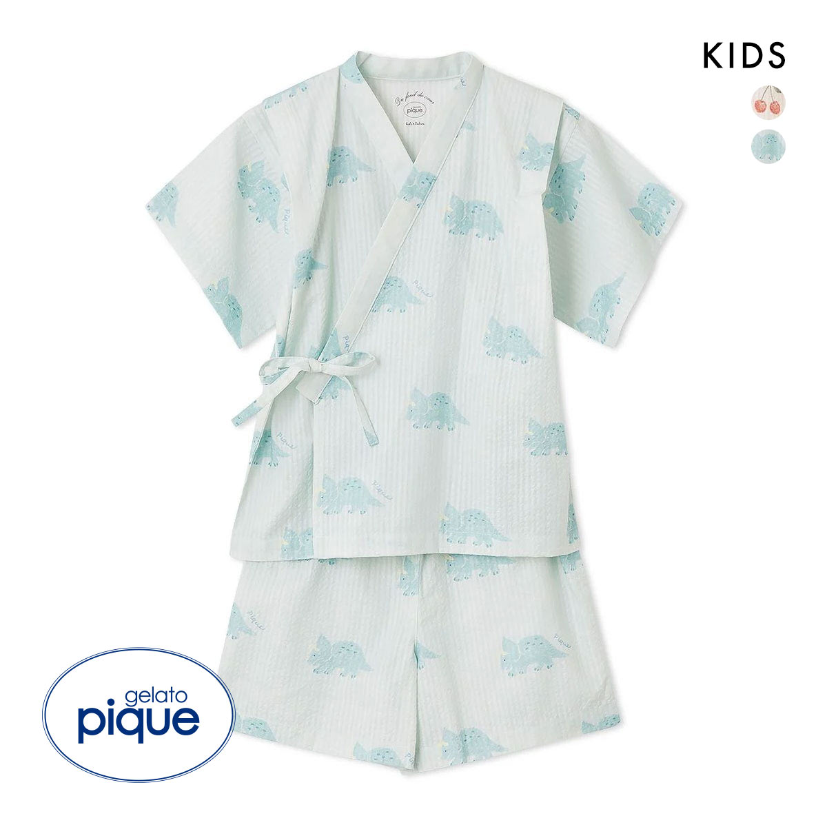 ジェラートピケ キッズアンドベイビー キッズ 甚平セット ジェラピケ ルームウェア パジャマ gelato pique Kids(MI-ミント-90)