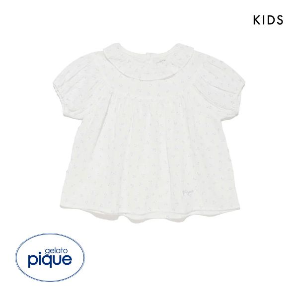ジェラートピケ キッズアンドベイビー 販路限定 キッズ リトルフラワー柄ガーゼプルオーバー ジェラピケ ルームウェア gelato pique Kids＆Baby