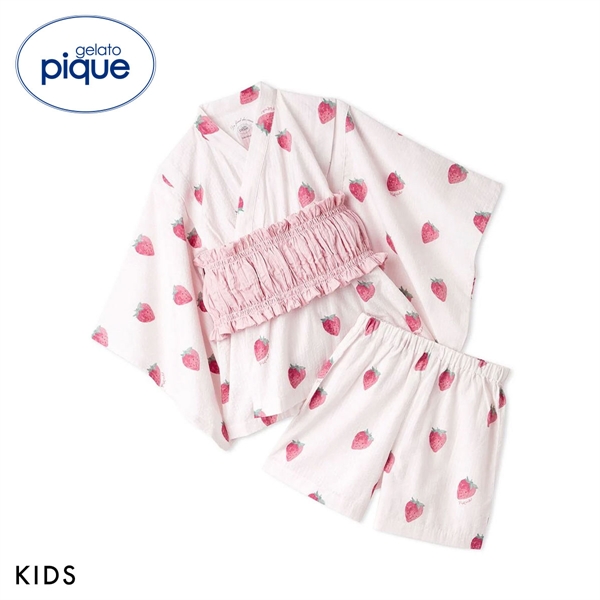 ジェラートピケ キッズアンドベイビー キッズ 帯付き甚平 ジェラピケ パジャマ ルームウェア gelato pique Kids＆Baby KIDS
