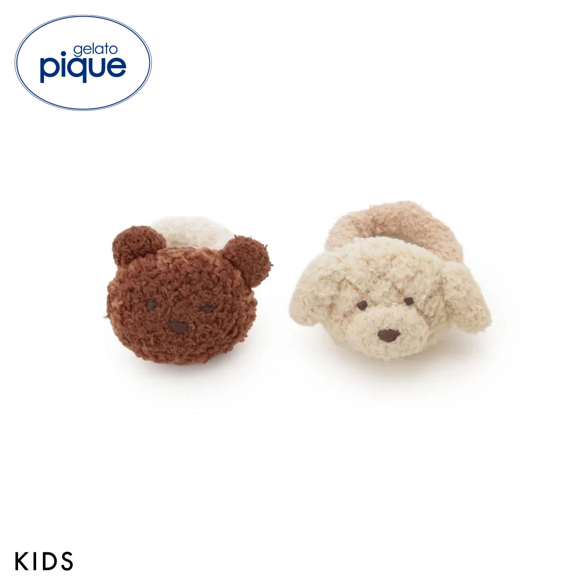 ジェラートピケ キッズアンドベイビー キッズ エアリーモコアニマルブレッドヘアゴム ジェラピケ gelato pique Kids＆BABY KIDS(CR-クリーム-Free)