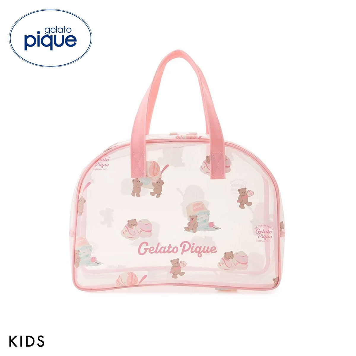 ジェラートピケ キッズアンドベイビー キッズ アイスクリームベア柄PVCプールバッグ ジェラピケ gelato pique Kids＆Baby KIDS(PI-ピンク-Free)