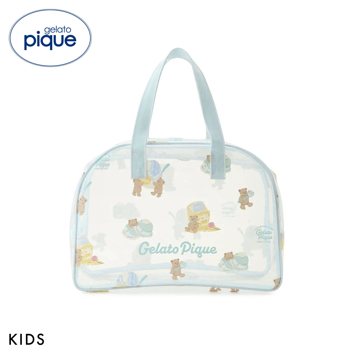 ジェラートピケ キッズアンドベイビー キッズ アイスクリームベア柄PVCプールバッグ ジェラピケ gelato pique Kids＆Baby KIDS(MI-ミント-Free)