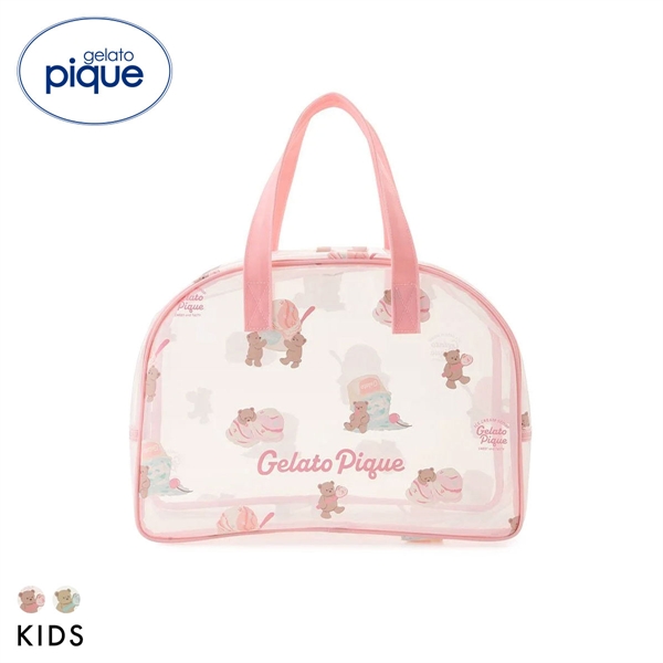 ジェラートピケ キッズアンドベイビー キッズ アイスクリームベア柄PVCプールバッグ ジェラピケ gelato pique Kids＆Baby KIDS