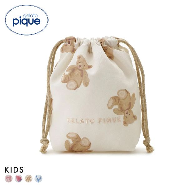 ジェラートピケ キッズアンドベイビー キッズ 入園入学グッズ 限定カラーあり 巾着Sサイズ ジェラピケ gelato pique Kids＆Baby KIDS