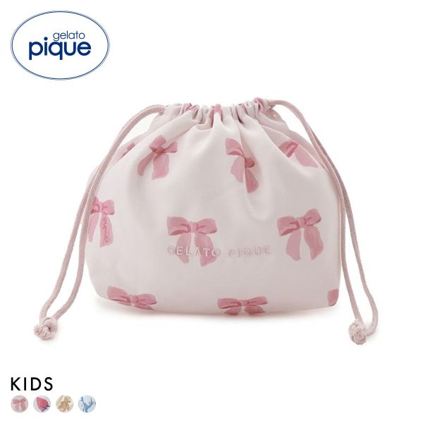 ジェラートピケ キッズアンドベイビー キッズ 入園入学グッズ 限定カラーあり 巾着Mサイズ ジェラピケ gelato pique Kids＆Baby KIDS
