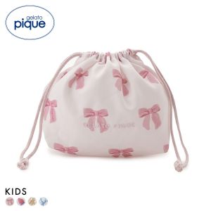 ジェラートピケ キッズアンドベイビー キッズ 入園入学グッズ 限定カラーあり 巾着Mサイズ ジェラピケ gelato pique Kids＆Baby KIDS