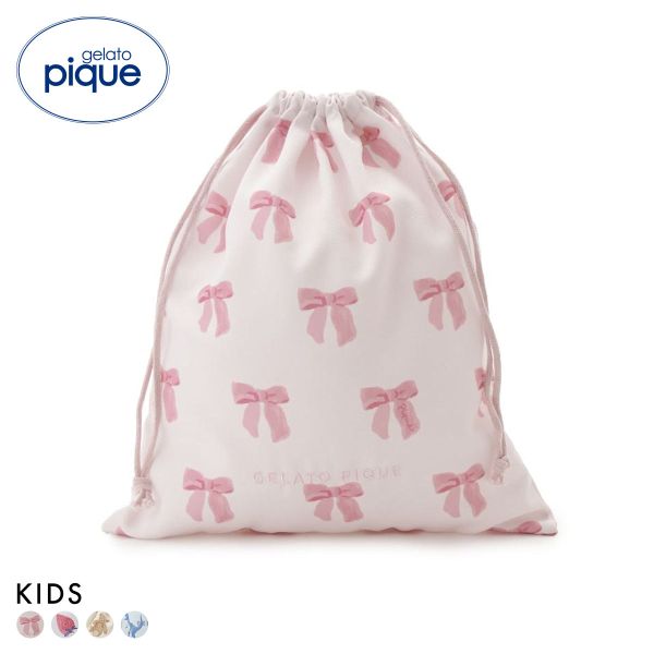 ジェラートピケ キッズアンドベイビー キッズ 入園入学グッズ 限定カラーあり 巾着Lサイズ ジェラピケ gelato pique Kids＆Baby KIDS