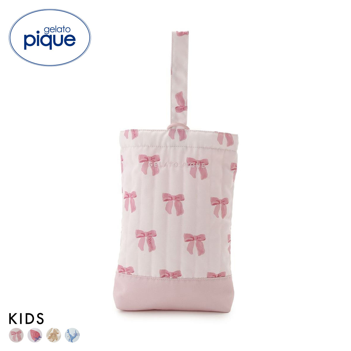 ジェラートピケ キッズアンドベイビー キッズ 入園入学グッズ 限定カラーあり シューズバッグ ジェラピケ gelato pique Kids＆Baby KIDS(PI-ピンク-Free)