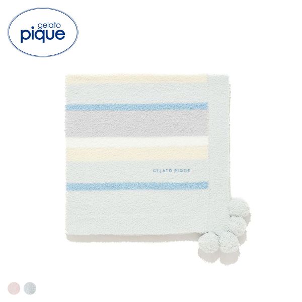 ジェラートピケ キッズアンドベイビー キッズ ベビモコカラフルボーダーブランケット ジェラピケ ルームウェア gelato pique Kids＆Baby KIDS