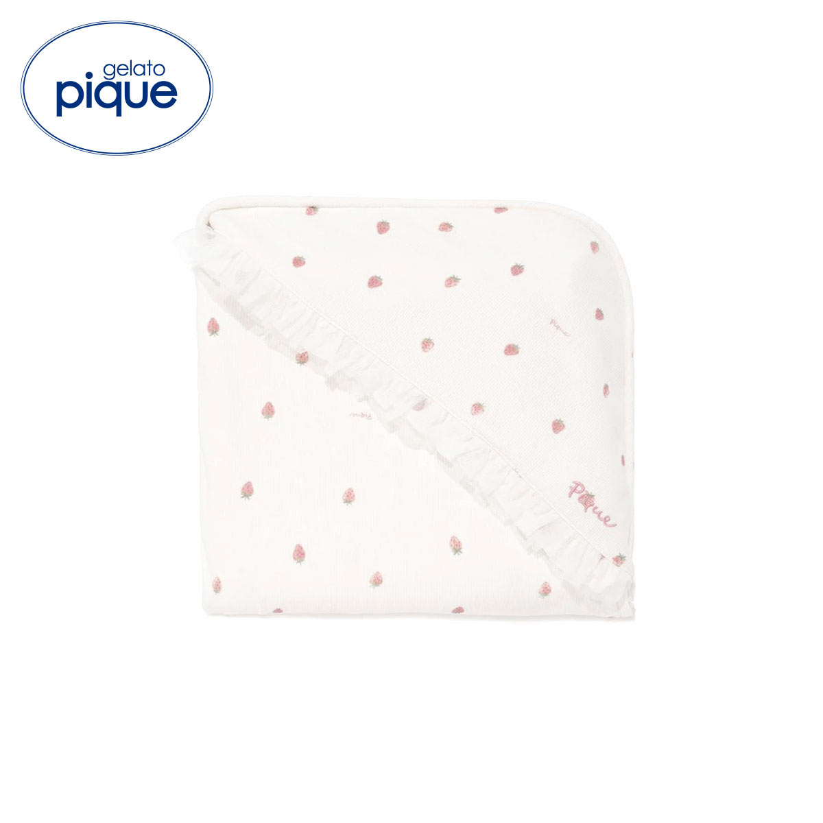 ジェラートピケ キッズアンドベイビー キッズ ストロベリー柄チュールブランケット ジェラピケ ルームウェア gelato pique Kids＆Baby KIDS(OW-オフホワイト-Free)