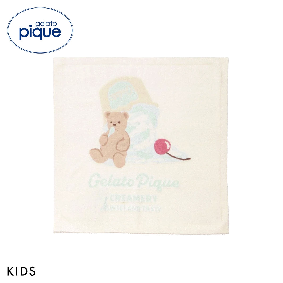 ジェラートピケ キッズアンドベイビー キッズ スムーズィーアイスクリームベアブランケット ジェラピケ gelato pique Kids＆BABY KIDS(MI-ミント-Free)