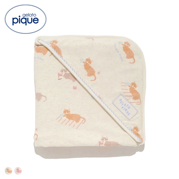 ジェラートピケ キッズアンドベイビー キッズ シーサイドキャット柄ブランケット ジェラピケ ルームウェア gelato pique Kids＆Baby KIDS