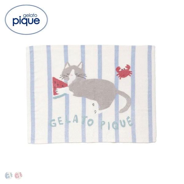 ジェラートピケ キッズアンドベイビー キッズ スムーズィーシーサイドキャットジャガードブランケット ジェラピケ gelato pique Kids＆BABY KIDS