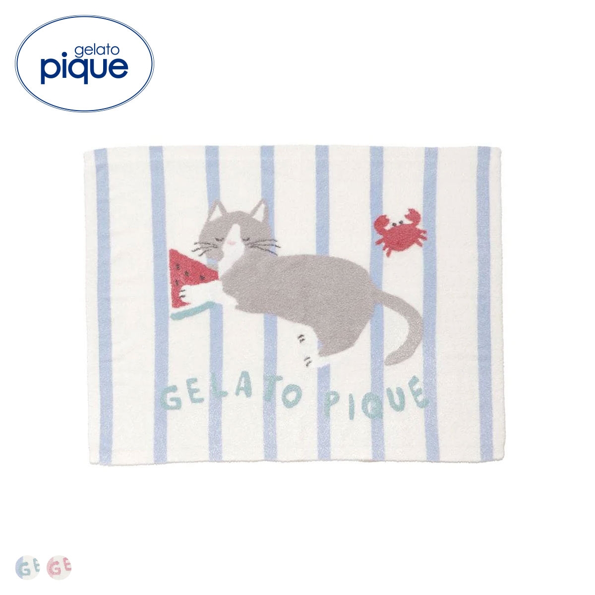 ジェラートピケ キッズアンドベイビー キッズ スムーズィーシーサイドキャットジャガードブランケット ジェラピケ gelato pique Kids＆BABY KIDS