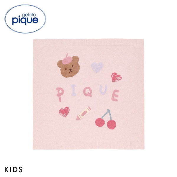 ジェラートピケ キッズアンドベイビー キッズ エアリーモコドローイングベアブランケット gelato pique Kids＆Baby KIDS