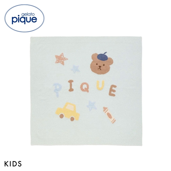 ジェラートピケ キッズアンドベイビー キッズ エアリーモコドローイングベアブランケット gelato pique Kids＆Baby KIDS